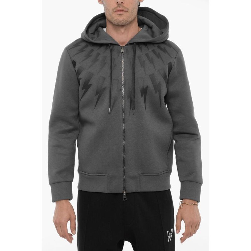 Hooded Sweatshirt Slim Fit with Front Closure